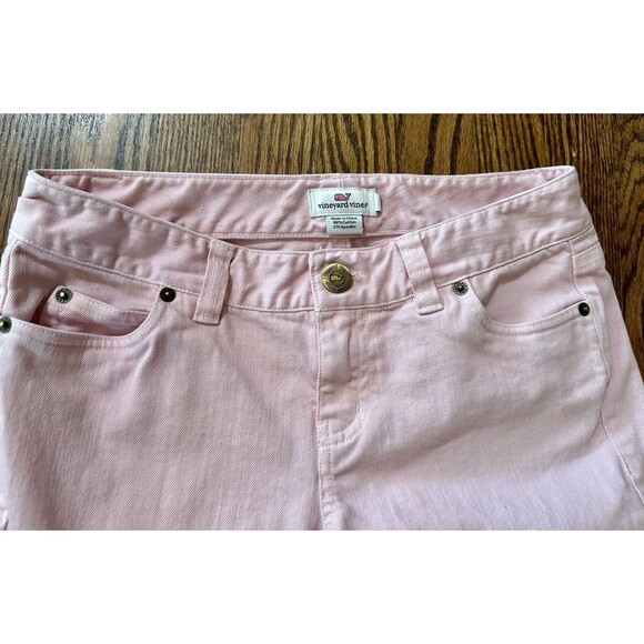Vineyard Vines Women’s‎ Skinny 5 Pocket Denim Jeans Light Pink Size 4 EUC - Picture 8 of 13